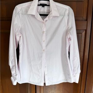 Lands' End women’s Light Pink Button-Up Dress Shirt